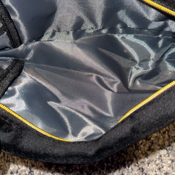 Yves Saint Laurent Black Cosmetic Bag with Gold Logo - Picture 7 of 9